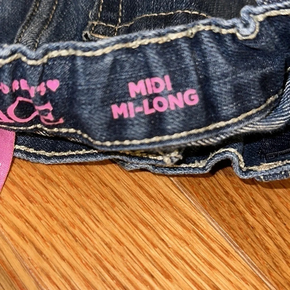 Girls Children’s Place Midi Mi Long Jean Short - Picture 3 of 4